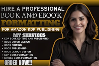 do book formatting for amazon kdp, book design, ebook layout design book editing
