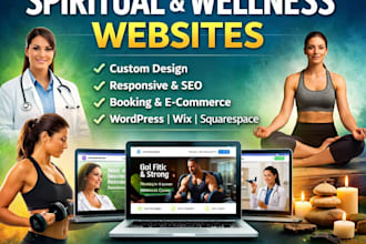 build healthcare, fitness, spiritual, and wellness website