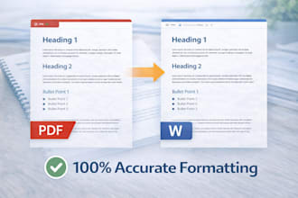 convert PDF to word or word to PDF accurately