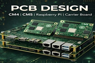 design pcb for raspberry pi compute module  cm5, cm5 io board, carrier board