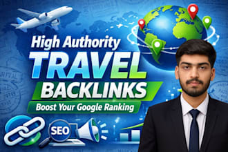 create travel backlinks on high da website