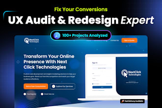do UX audit and redesign your website or web app