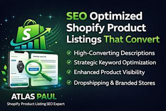 create SEO optimized shopify product listings that convert