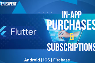 add in app purchases and subscriptions to your flutter app