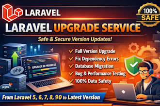 upgrade your laravel app, fix errors and resolve dependency issues