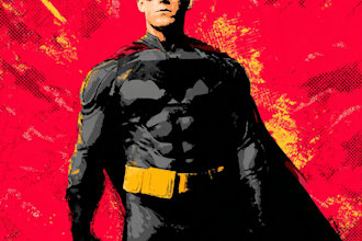 illustrate a superhero pop art portraits