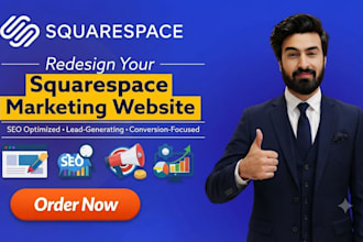 build marketing agency website seo optimization  business ads squarespace site