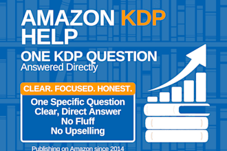 provide amazon KDP help and answer your publishing questions