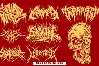 create hardcore and death metal logo