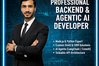build scalable nodejs python backend for CRM saas projects