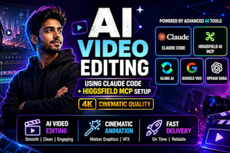 create video editing ai youtube videos using claude code to higgsfield mcp setup