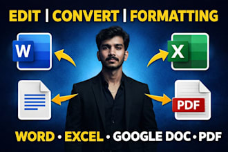 convert scanned PDF and handwriting into word and excel