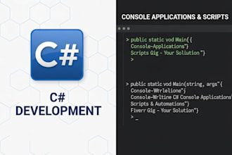 develop professional c sharp applications and scripts