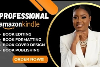 do amazon KDP book publishing, formatting, and editing for self publishing