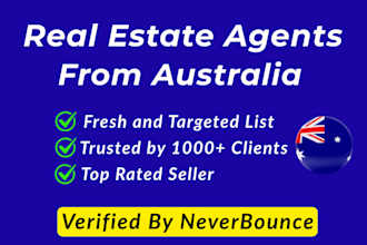 provide verified australian real estate agent list