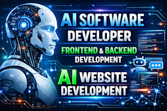 ai software developer, frontend backend developer for ai website develop