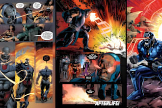illustrate storyboard superhero comic book illustration comic book artist