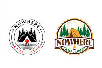 design awesome campground logo