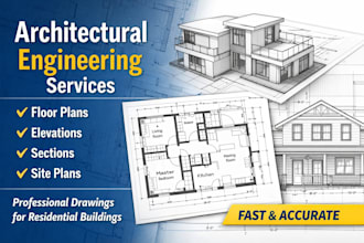 create architectural plans for residential buildings