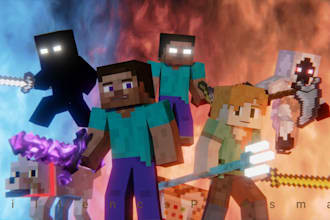 design minecraft smp thumbnails that get more clicks on youtube and more