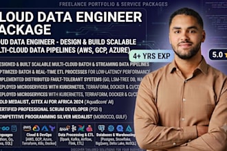 be your cloud data engineer using AWS, gcp or azure