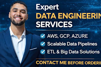 be your cloud data engineer and build data pipelines using AWS, gcp or azure