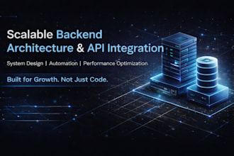 design scalable backend architecture and API integrations