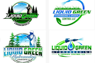 do professional and creative green logo design