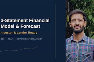 build a 3 statement financial model and forecast