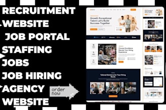 build recruitment website, job portal, staffing job, job hiring, agency website