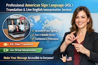 professional american sign language asl translation and live english interpret
