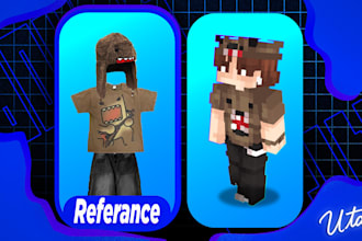 create the perfect minecraft skin based on your ideas