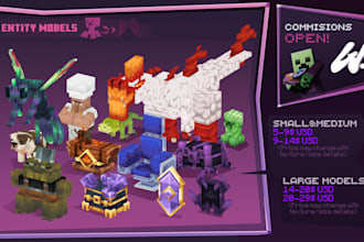 make 3d minecraft models for in game and personal use