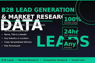 build targeted b2b lead list with verified emails and contact info