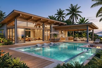 design 2d and 3d tiny, cabin, small house, cottage, cabana home