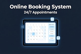 build a custom online booking and appointment system for your website