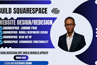 build squarespace website design, redesign, edit, rebuild squarespace website