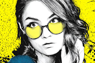 draw your photo to an amazing vector pop art wpap