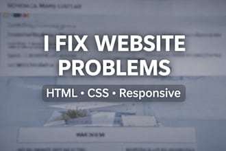 fix HTML CSS issues on your website quickly