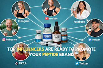 find and connect you with top peptide influencers for brand promotion