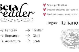beta reader con feedback costruttivo e onesto