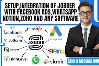 setup jobber crm automation gohighlevel integration slack zapier housecall pro
