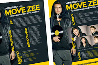 design best dj epk, media kit, press kit, film pitch deck, one sheet, music epk