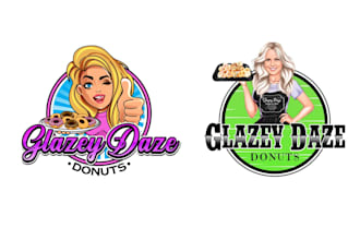 design luxury donut logo for your company
