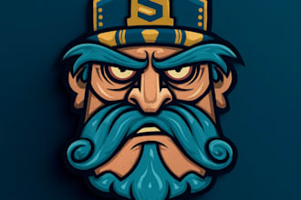 design vintage, mascot, logo, illustration for you