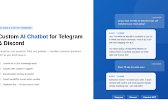 build an ai chatbot for telegram or discord using chatgpt or claude