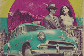 create a retro comic art style poster for anything