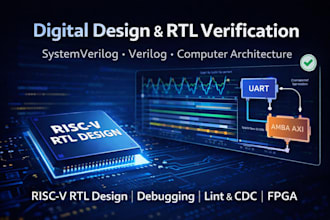 design, debug, and optimize riscv digital systems using systemverilog and c