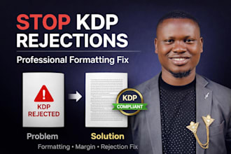 fix amazon kdp book formatting errors and paperback rejection issues