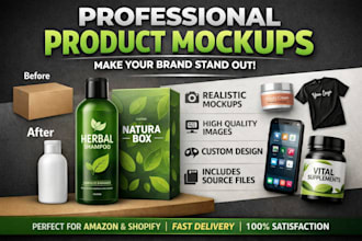 create high quality product mockups for your brand